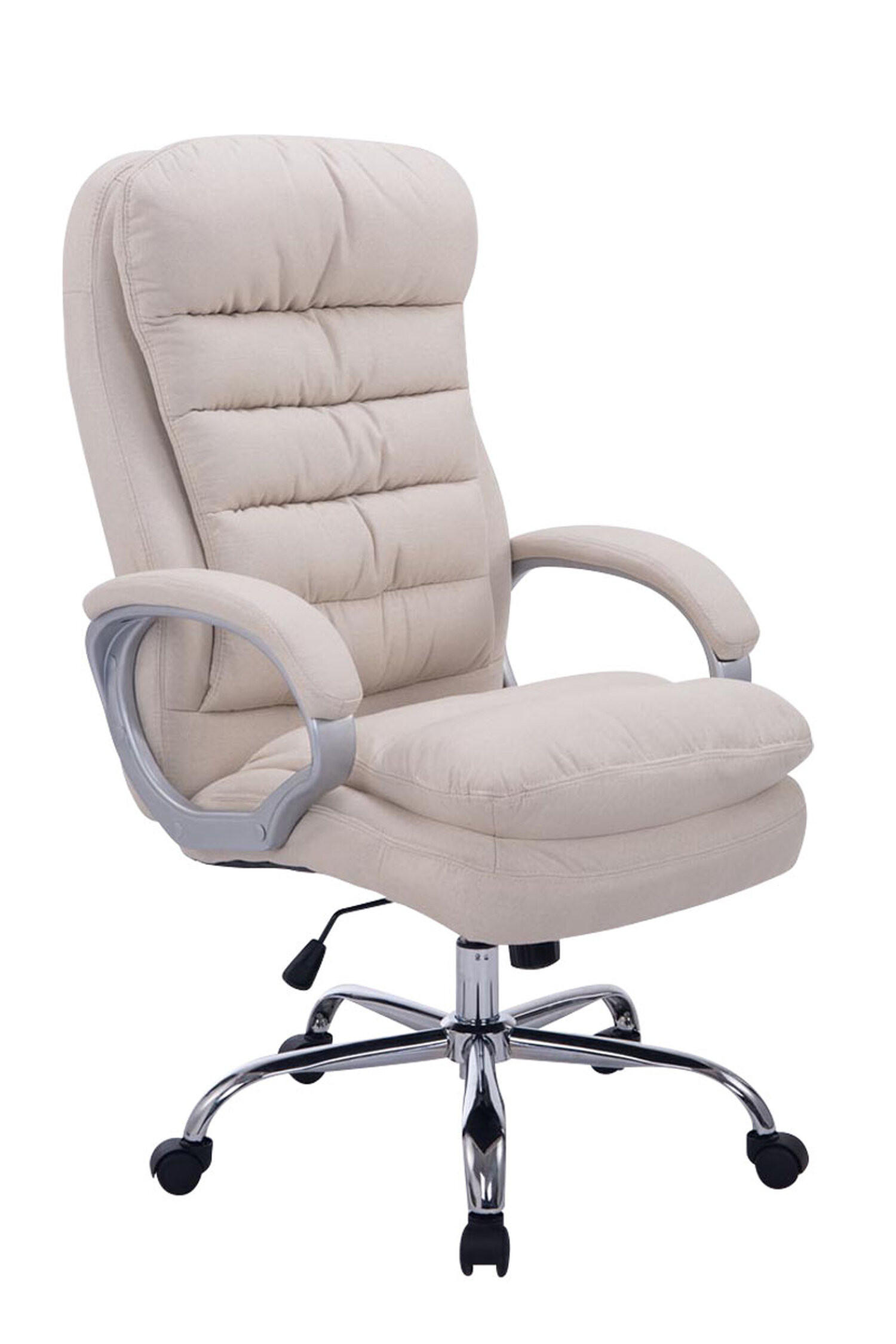 BÜROSTUHL BIG Vancom, Stoff Creme - Creme, Textil/Metall (77/122/77cm) - TPFLiving