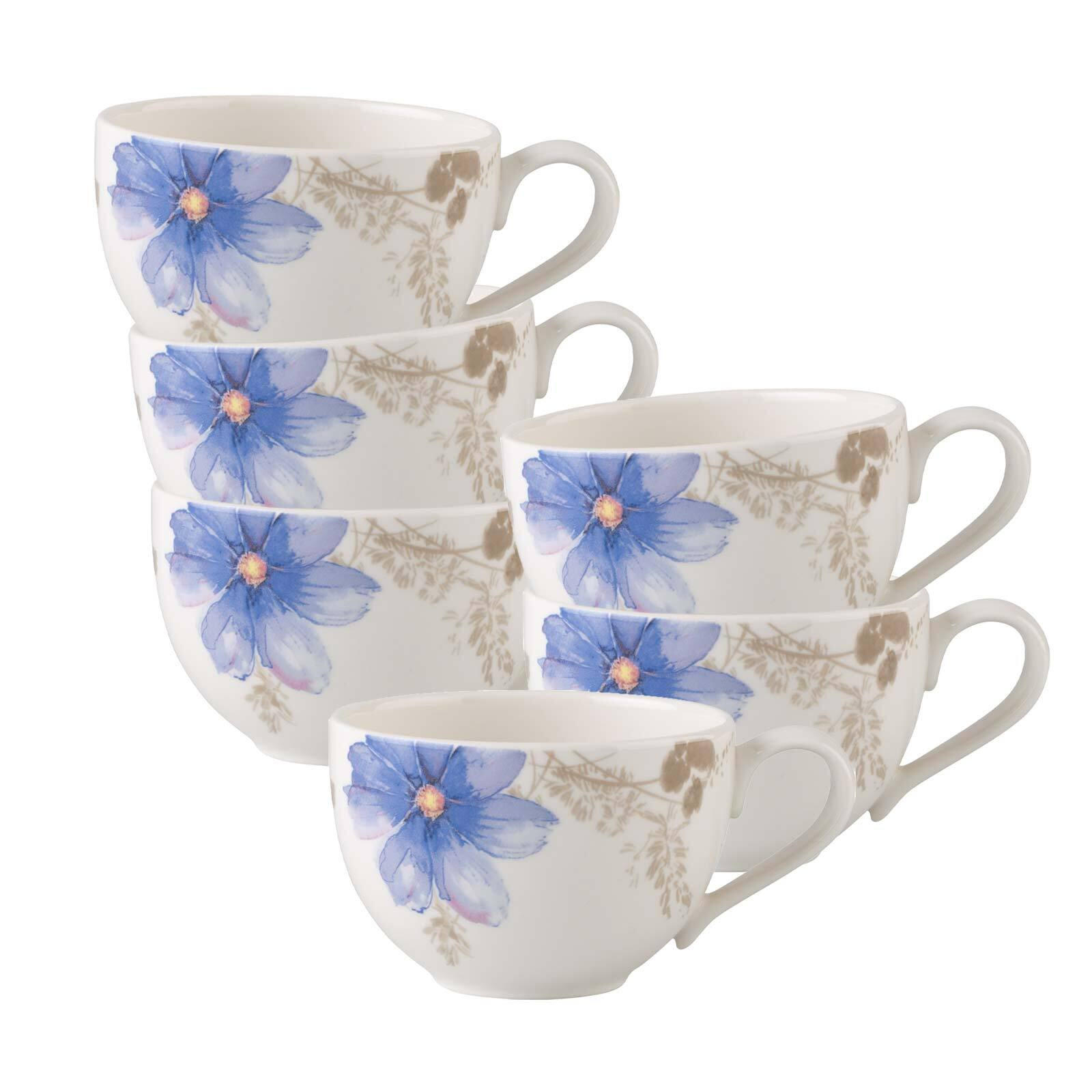 KAFFEETASSEN Mariefleur Gris Basic bunt 150 ml 6er Set - Multicolor, Keramik (0.15L) - Villeroy & Boch