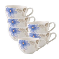 KAFFEETASSEN Mariefleur Gris Basic bunt 150 ml 6er Set - Multicolor, Keramik (0.15L) - Villeroy & Boch