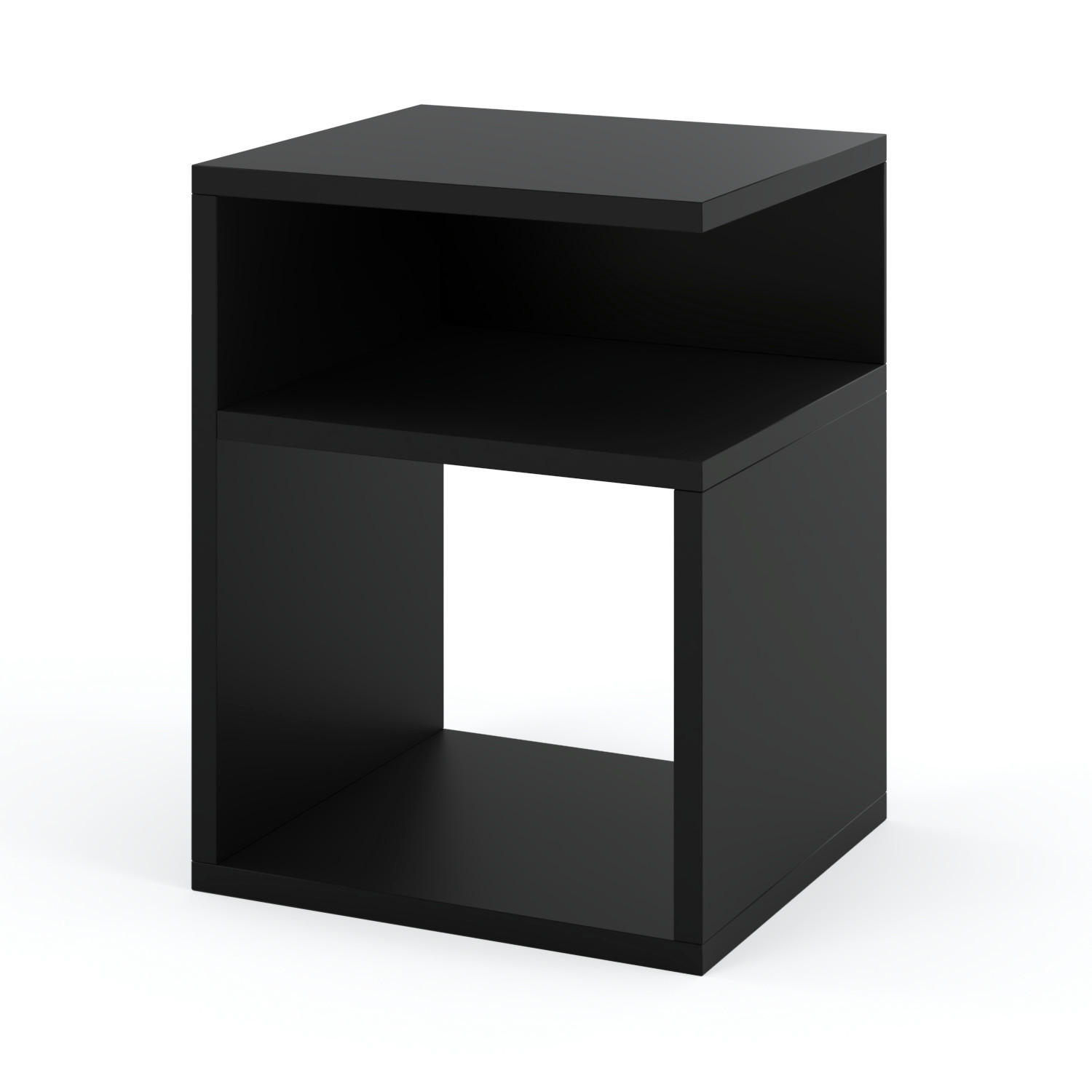 NACHTTISCH – Schwarz - Schwarz, Holz (32/41/30cm) - Stiv Meble