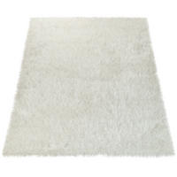 HOCHFLORTEPPICH 120/170 cm Glamour 300 - Weiß, Kunststoff (120/170cm) - Paco Home
