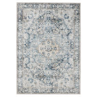 VINTAGE-TEPPICH George waschbar 200x300 cm - Blau, Kunststoff (200/300cm) - benuta