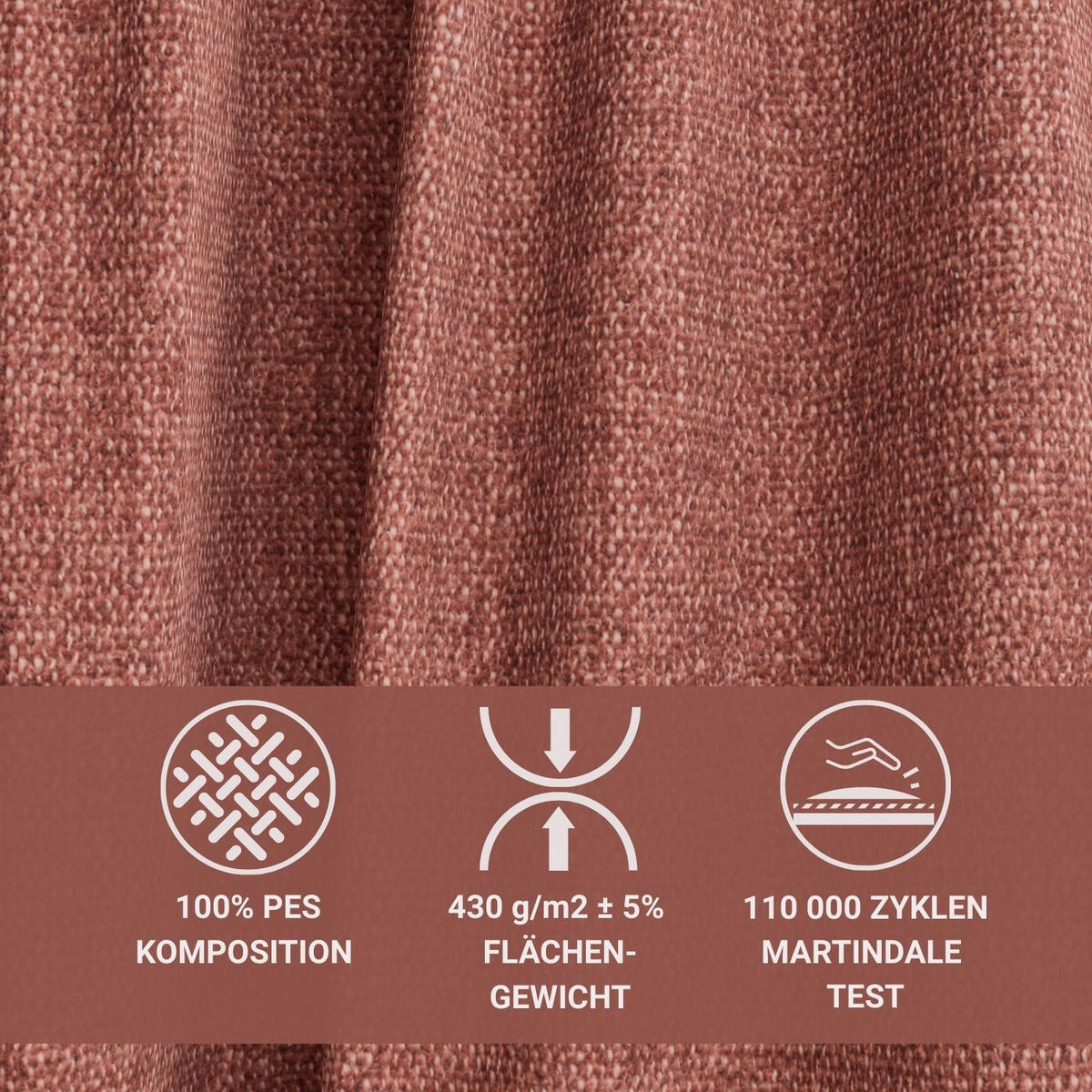 SOFA MIT SCHLAFFUNKTION Toluca Korallenfarbe Webstoff - Koralle/Schwarz, Holz/Holzwerkstoff (247/69/104cm) - Maison de Reve