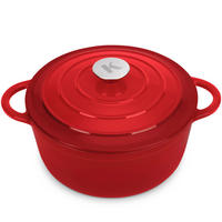 BRÄTER Gusseisen 5 L - Rot, Metall (33.5/26/17.5cm) - KLAMER