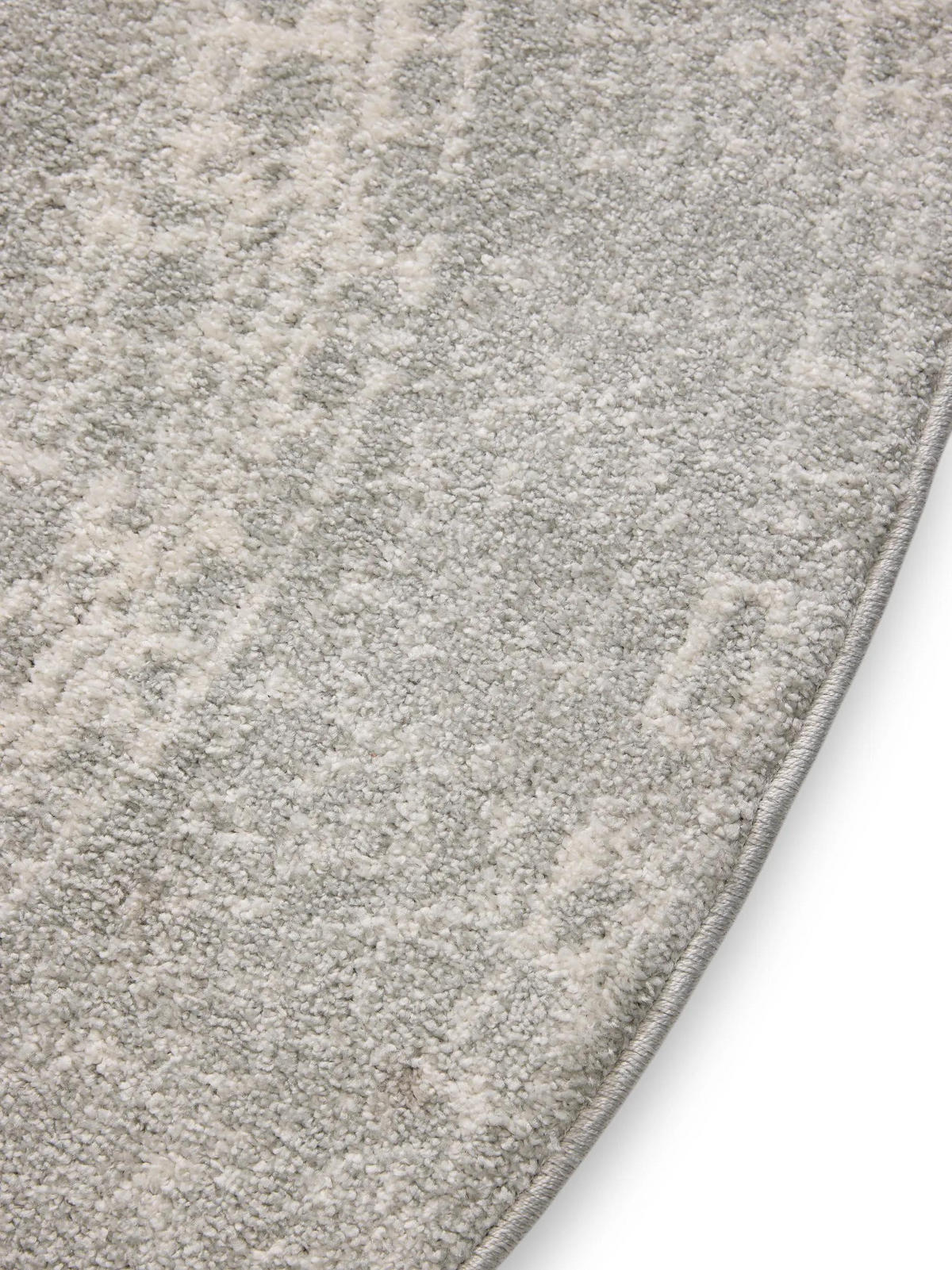VINTAGE-TEPPICH Sia ø 120 cm rund - Taupe, Kunststoff (120/120cm) - benuta