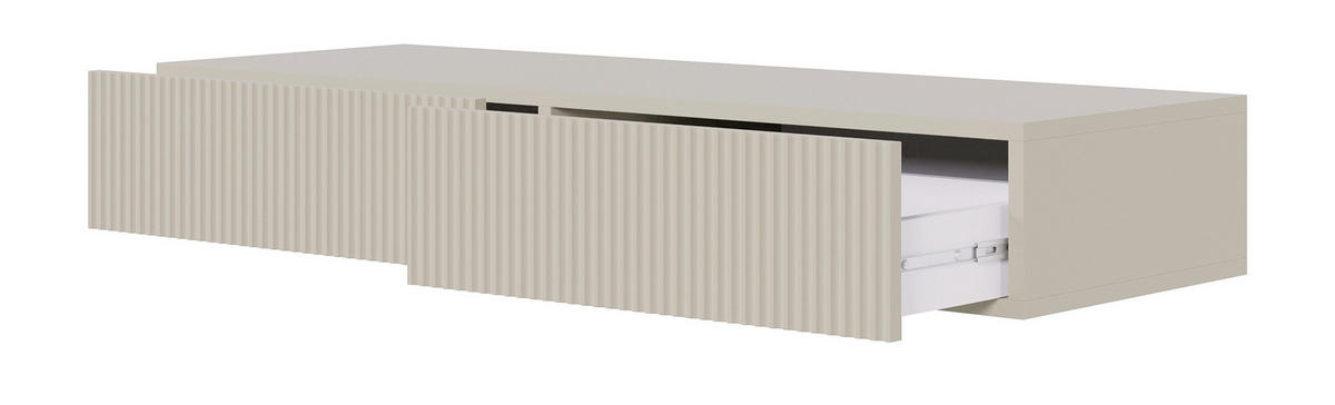 HÄNGE-SCHMINKTISCH Veldio greige 110 cm - Taupe, Holzwerkstoff (110/16/40cm) - Selsey