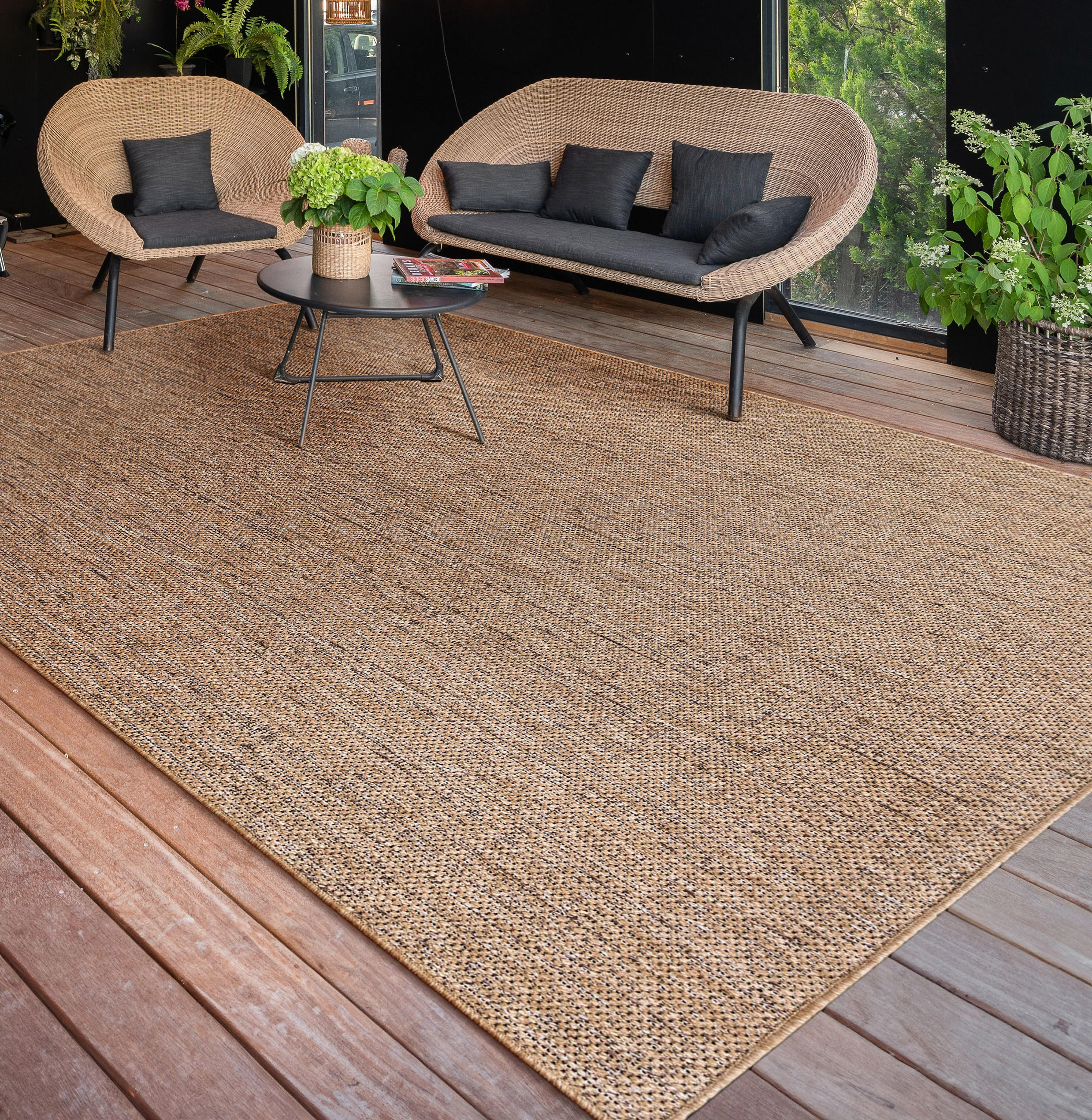 OUTDOORTEPPICH 120/160 cm Aachen 782 - Beige, Textil (120/160cm) - Paco Home
