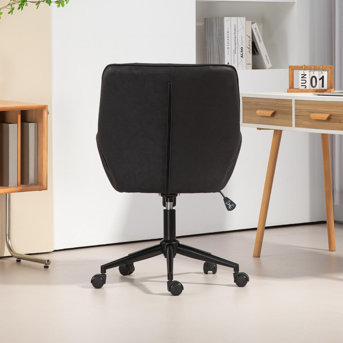 BÜROSTUHL GABRIEL Schwarz - Schwarz, Textil/Metall (59/99/65cm) - SVITA