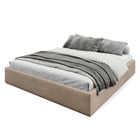 POLSTERBETT 180x200cm Bett mit Stauraum Lattenrost Beige - Beige, Holz/Holzwerkstoff (180/200cm) - Muralo