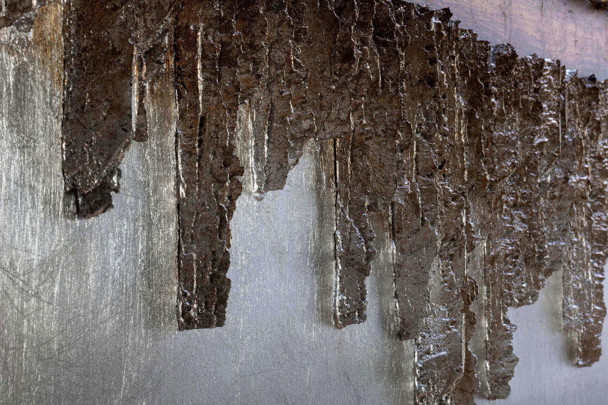 HOLZBILD Schwarz 120/60 cm - Schwarz/Braun, Holz (6.81/60cm) - KUNSTLOFT