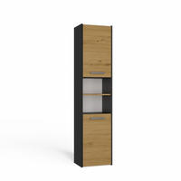 DULAP DE BAIE Antracit, Artisan 40/170/30 - antracit, compozit lemnos (40/170/30cm) - RAUMHIRSCH FURNITURE