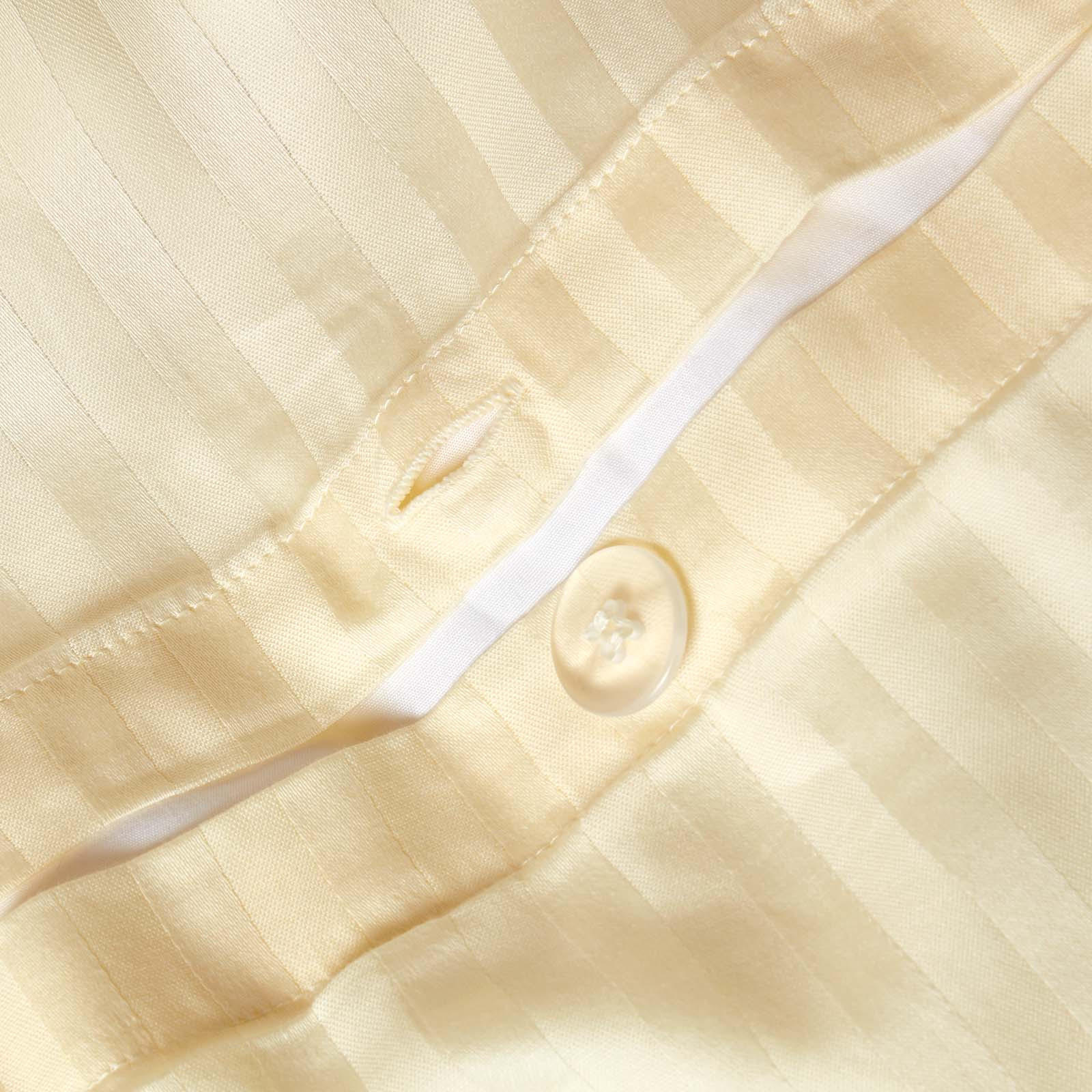 Thumbnail - Homescapes Bettwäsche, Creme, Textil, Gestreift, Rechteckig, 260x220 cm, Oeko-Tex®, Schlaftextilien, Bettwäsche, Bettwäs...