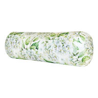 XL-NACKENROLLENHÜLLE Landlust-Hortensie weiß 25/70 cm - Weiß/Grün, Textil (25/70cm) - beties Heimtextil