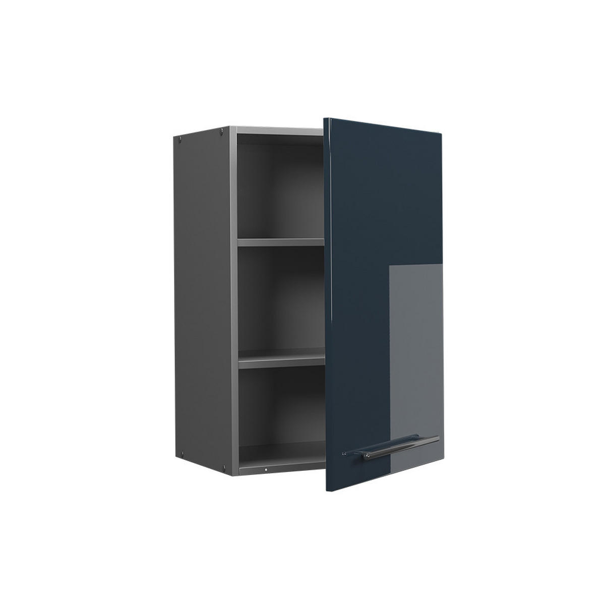 HÄNGESCHRANK Fame-Line Dunkelblau Hochglanz 50 cm - Anthrazit/Dunkelblau, Holzwerkstoff (50/72/34.1cm) - Vicco