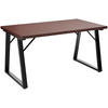 ESSTISCH in Holz, Metall 140/80/75cm - Walnussfarben/Schwarz, Holzwerkstoff (80/140/75cm) - HOMAVO