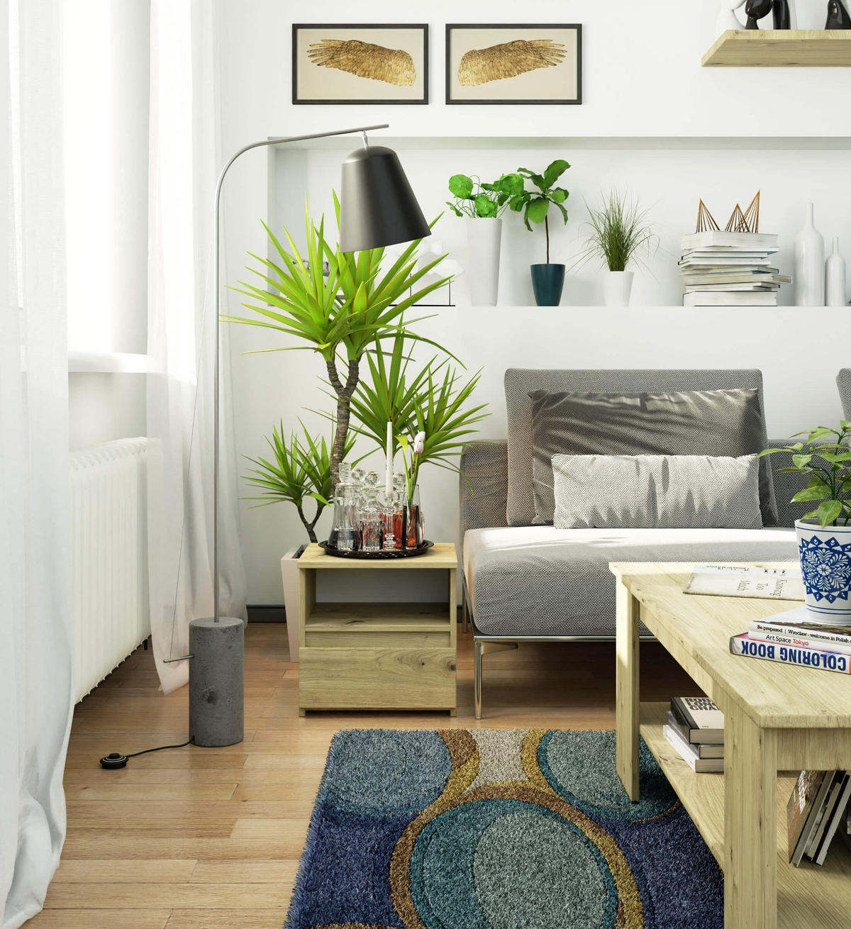 NACHTSCHRANK CL1, Artisan, 40x35x40 cm - Eiche Artisan, Holz (40/40/35cm) - Milordbikes