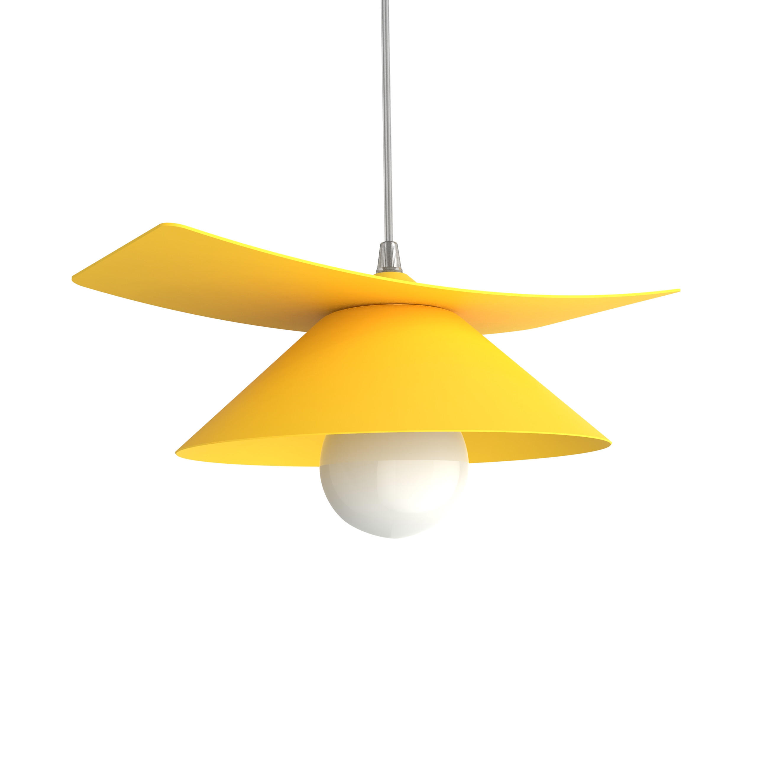 HÄNGELEUCHTE - Gelb, Metall (25/34/10cm) - Lumicom