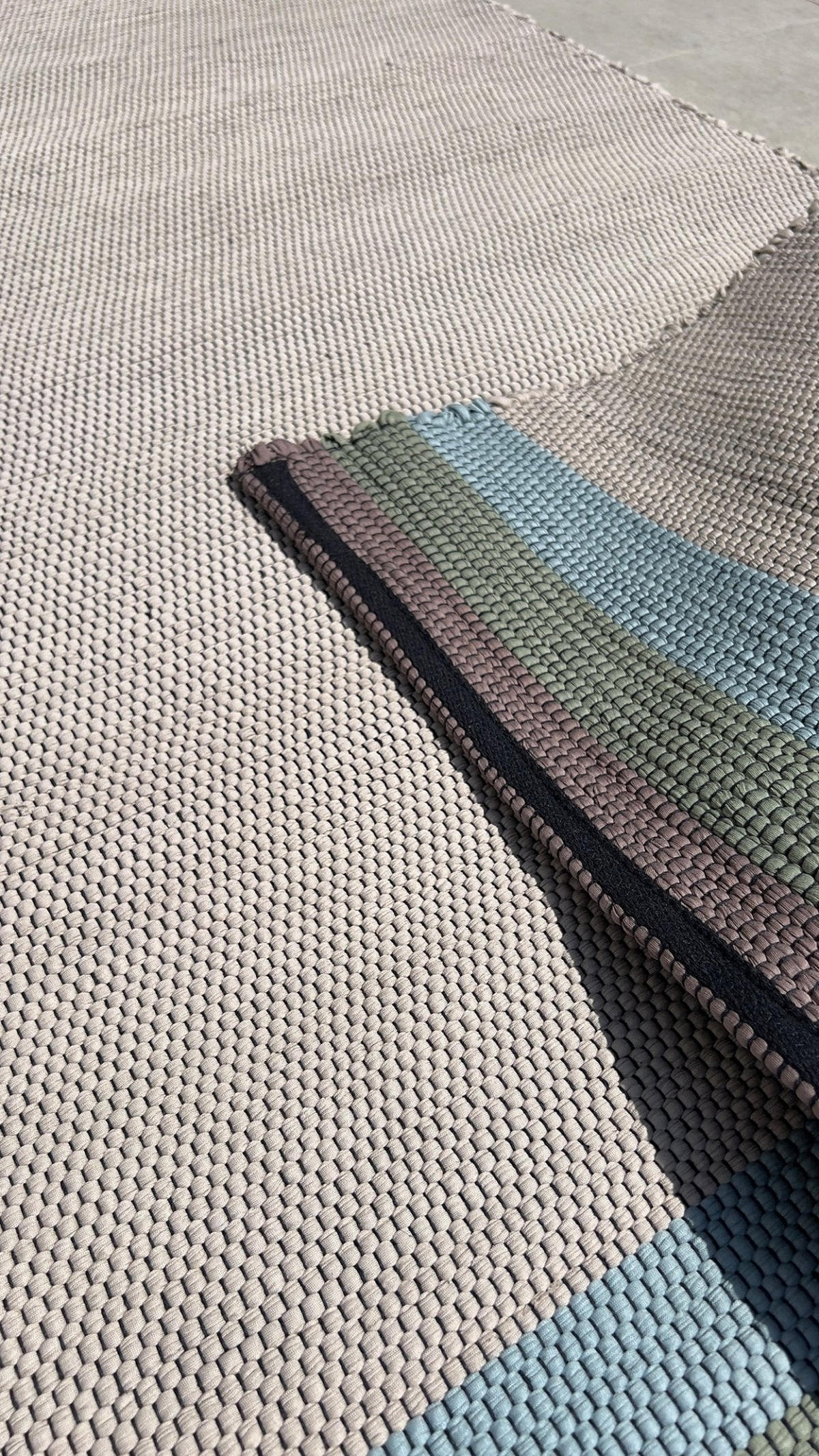 TEPPICH aus recycelter Baumwolle handgewebt beige - Beige, Naturmaterialien (140/200cm) - AFK Living