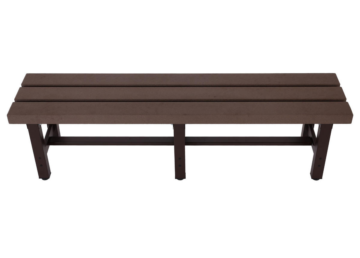 ALU GARTENBANK Braun - Braun, Metall (150/40/34cm) - MCW