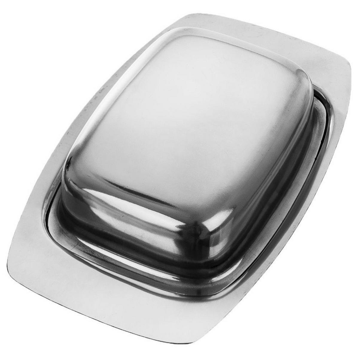 BUTTERDOSE Stahl - Silberfarben, Metall (12/8/18.5cm) - Orion 