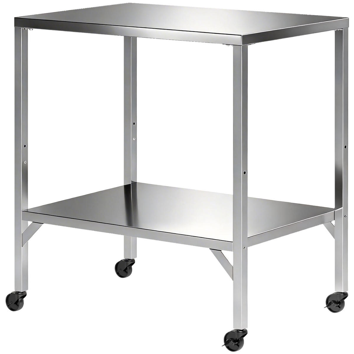 GRILLWAGEN DE-13849 mit Edelstahl-Arbeitsplatte Silber - Silberfarben, Metall (60/92/85cm) - ComfortXL