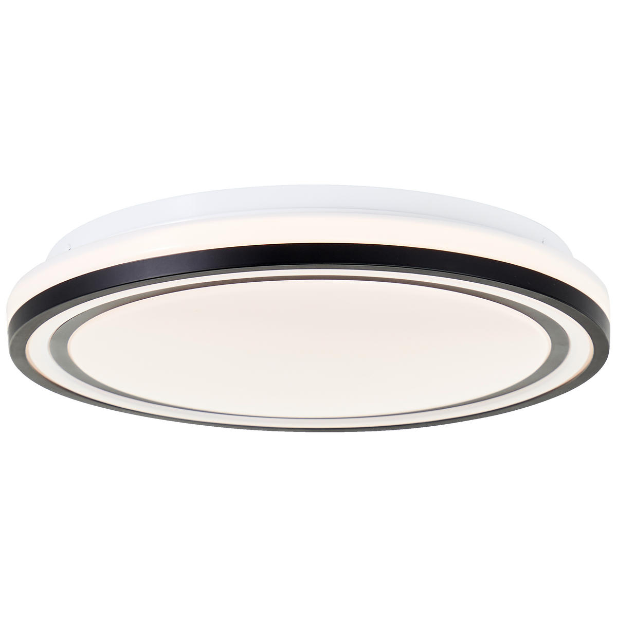 DECKENLEUCHTE Cloe G94878/76 - Schwarz, Metall (34/34/6.5cm) - Brilliant