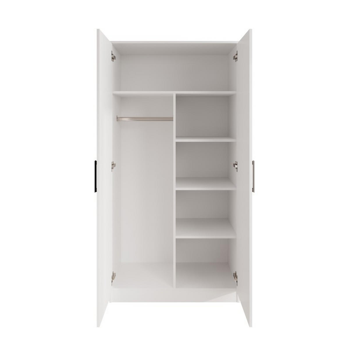 DREHTÜRENSCHRANK Tamara 90 cm, 2-türig, artisan - Braun, Kunststoff (180/180/90cm) - Margaret Hadas24