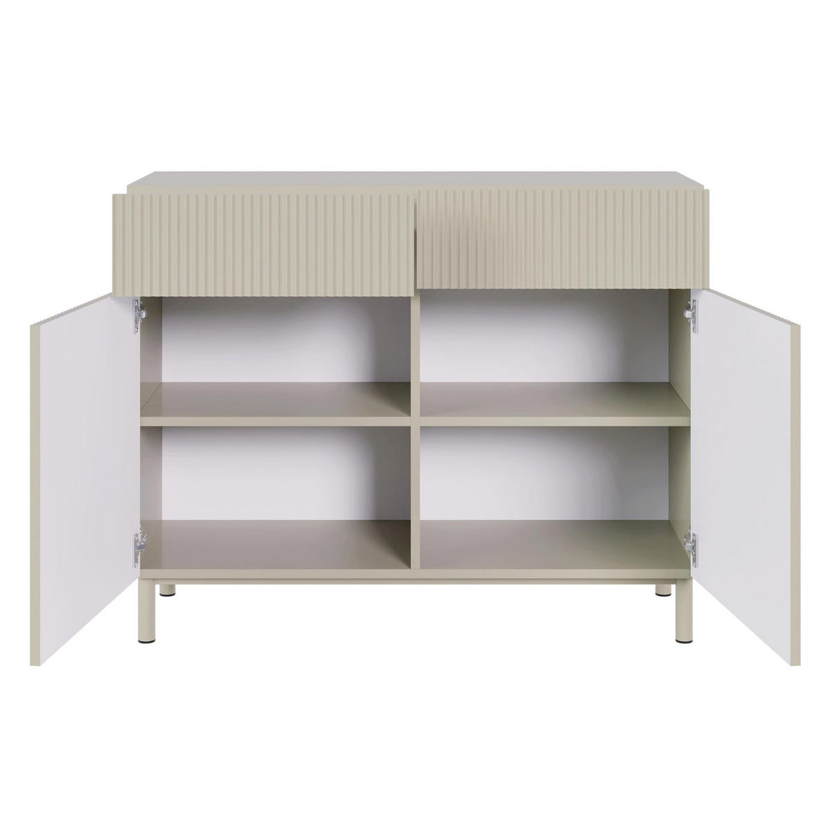 SIDEBOARD Veldio New Greige 100 cm - Taupe, Holzwerkstoff/Metall (99.8/80/38cm) - Selsey