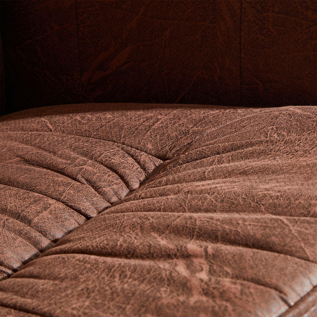 RELAXSESSELSET CHARLY - Dunkelbraun/Schwarz, Textil (76/87/61cm) - IDIMEX