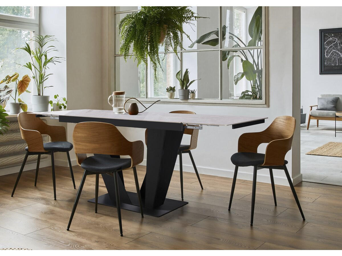 ESSTISCH Nova Ausziehbar Grau - Grau, Keramik/Metall (90/240/76cm) - Habitat Garten