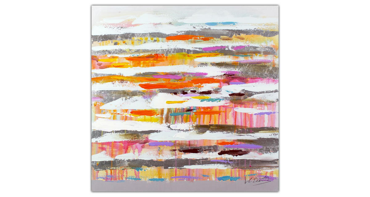 ÖLGEMÄLDE 60/60 cm - Multicolor, Holz/Textil (1.12/60cm) - KUNSTLOFT