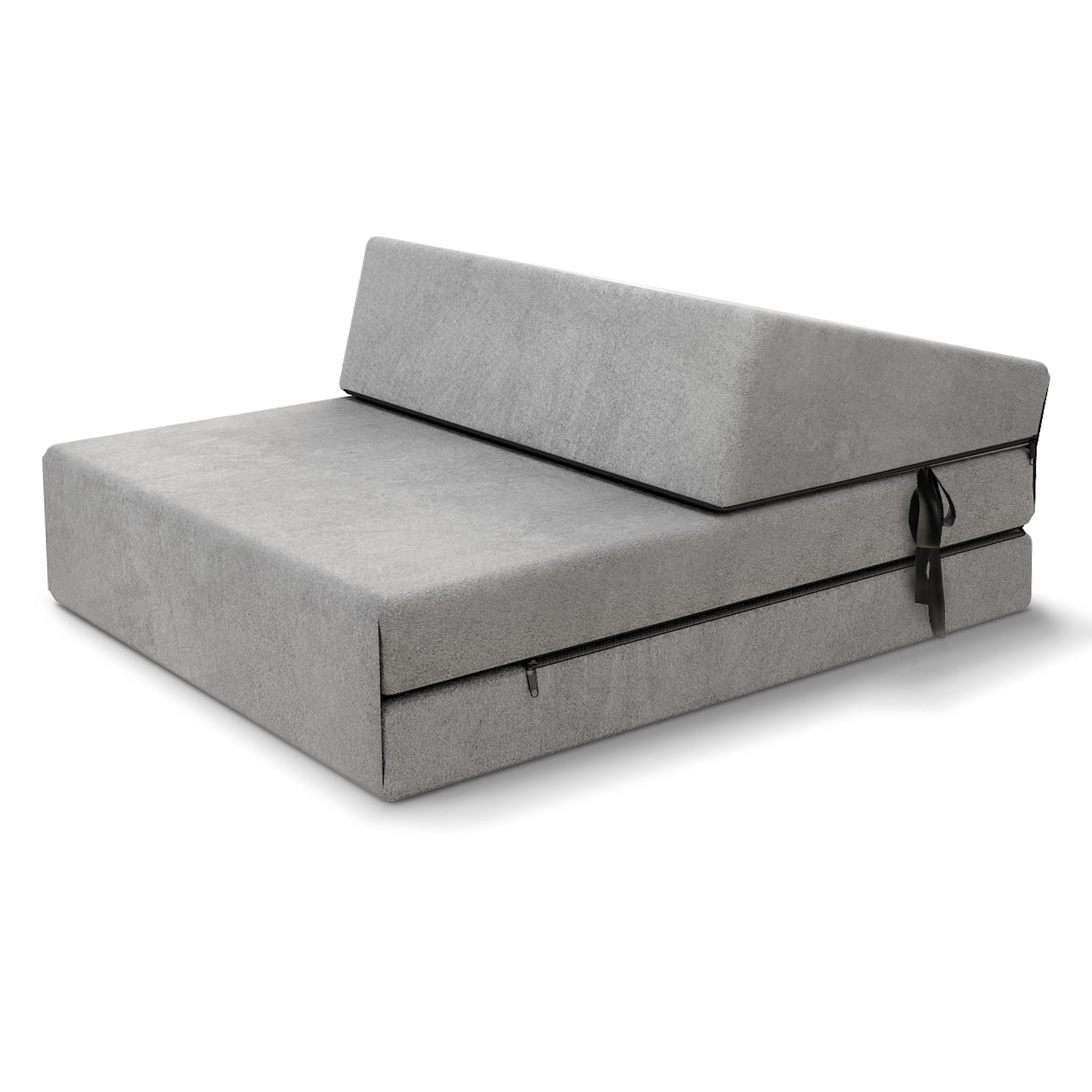 KLAPPMATRATZE SUZI MINI - Grau, Textil (70/200cm) - FDM