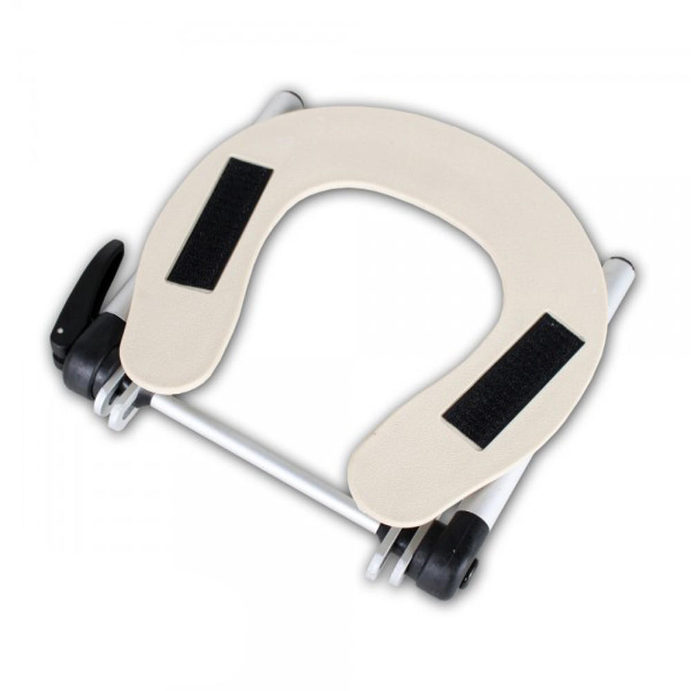 KOPFSTÜTZE für Massageliegen, leichte Reinigung,grau - Grau, Metall (25/4.5/26cm) - tectake