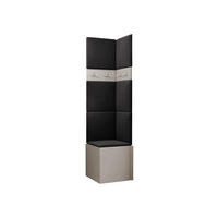 GARDEROBEN-SET Orion XXI - Kaschmir/Anthrazit, Holzwerkstoff/Kunststoff (42/186/46cm) - MIRJAN24