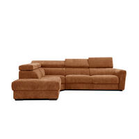 ECKSOFA CALVERA 5-Sitzer, dunkelorange - Dunkelorange, Holzwerkstoff/Textil (239/298cm) - Courtois Laville