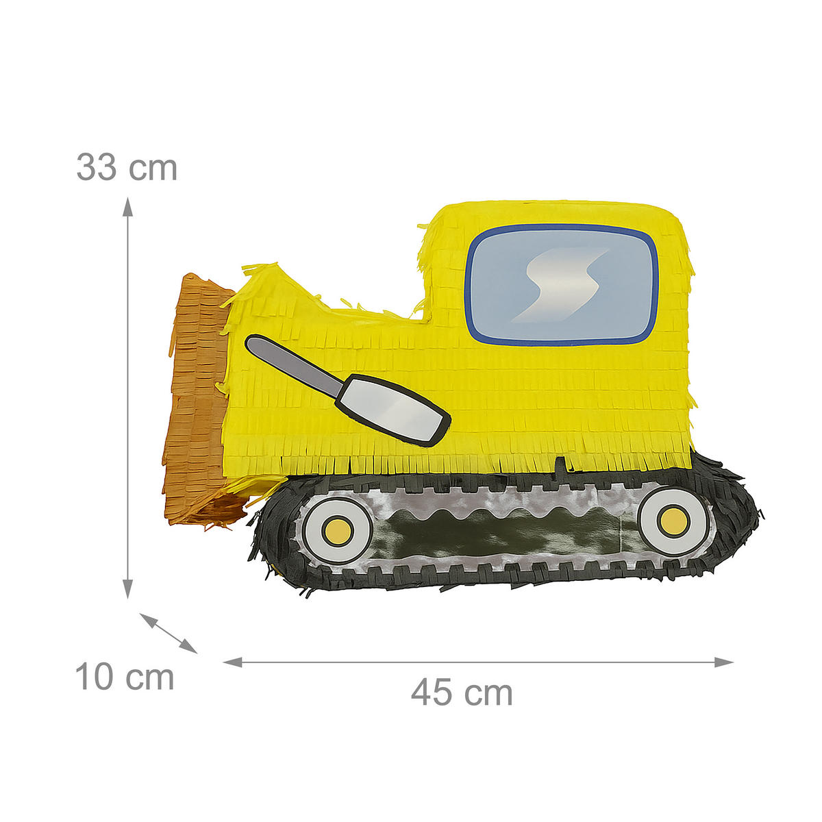 PINATA - Multicolor, Papier/Wellpappe (45/33/10cm) - Relaxdays