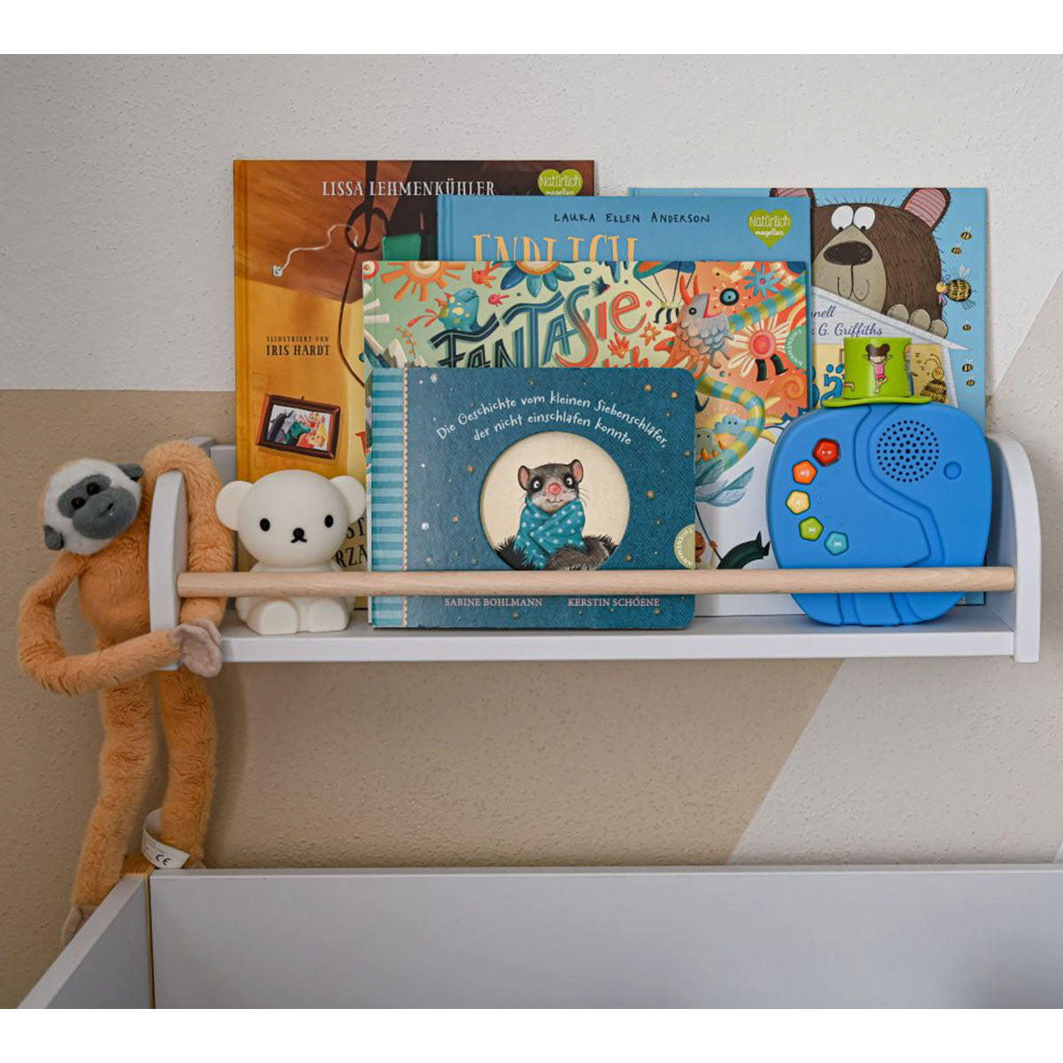 WANDBOARD Basic Weiß und Holz - Weiß, Holz (57/13/13cm) - Petits-meubles