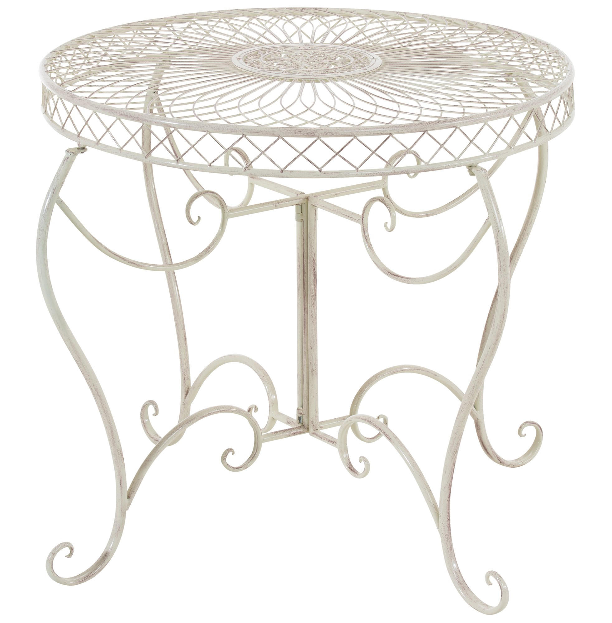 CLP Gartentisch Creme 90x69x90 cm