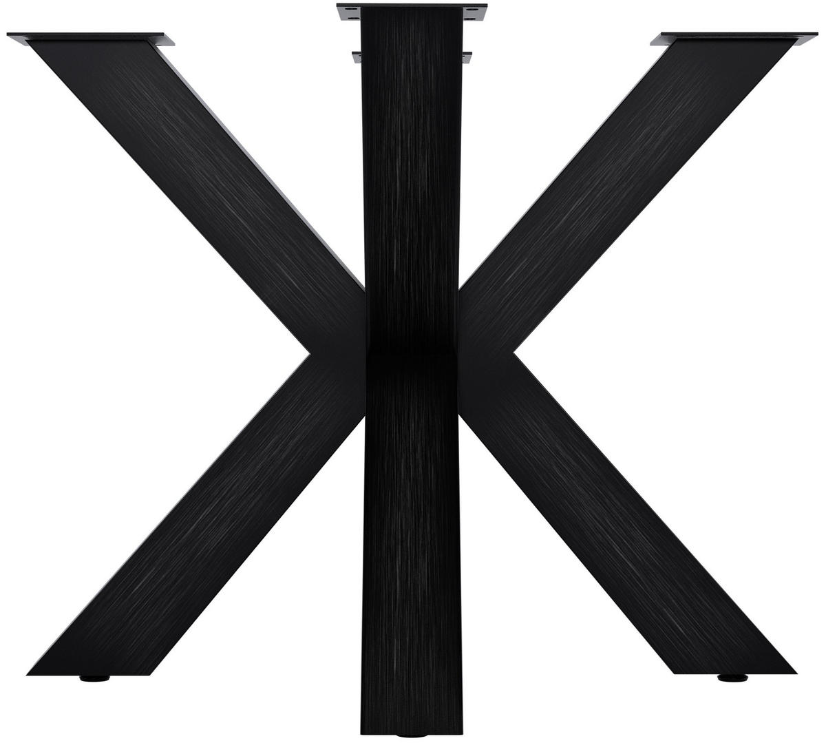 TISCHBEIN eckig 85/85/71 cm Metall Industrial Schwarz - Schwarz, Metall (85/71/85cm) - CLP