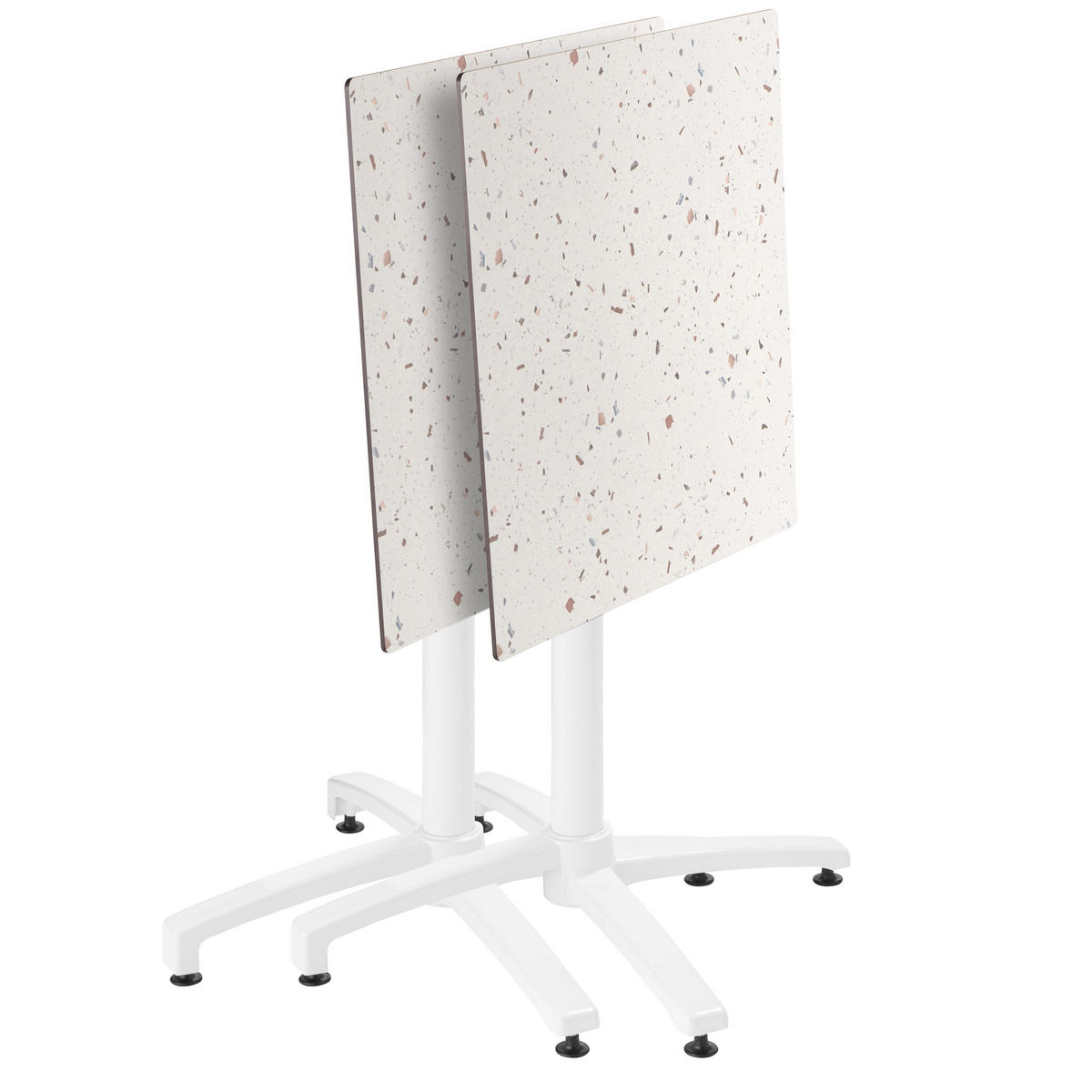 GARTENSET 5-tlg., Terrazzo und Grau - Grau, Metall - Oviala