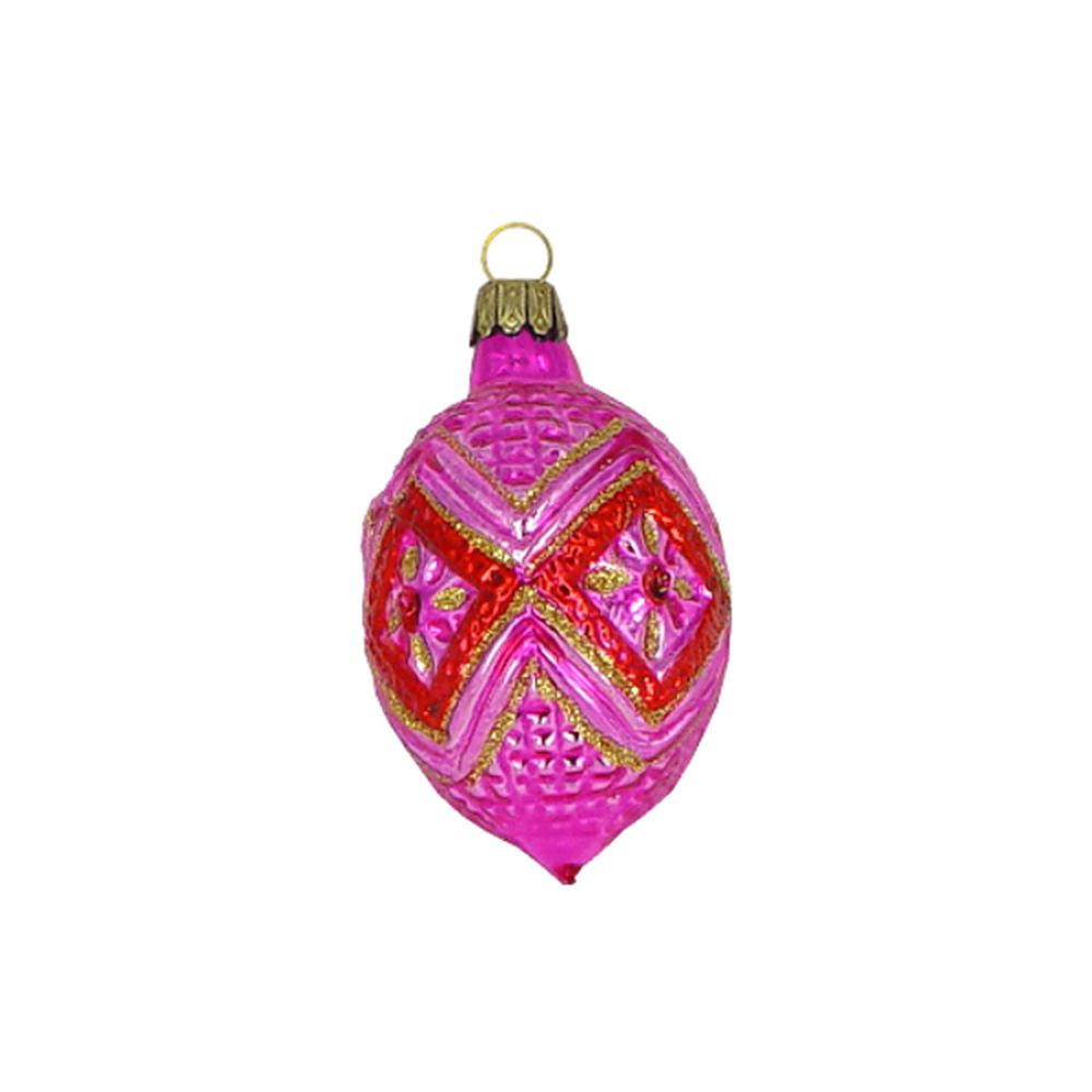 CHRISTBAUMSCHMUCK Ornamentei cerise 6 cm - Multicolor, Metall (0.1/6/0.1cm)
