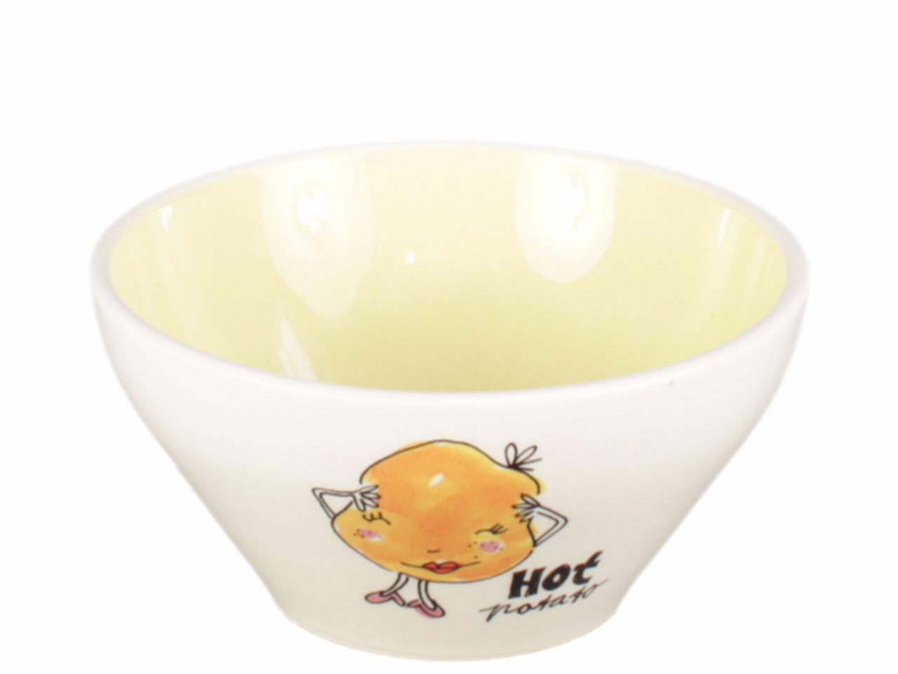 SCHALE Creme/Gelb in Gelb - 15,5cm - Gelb, Keramik (15.5/6.7/15.5cm) - Blond Amsterdam