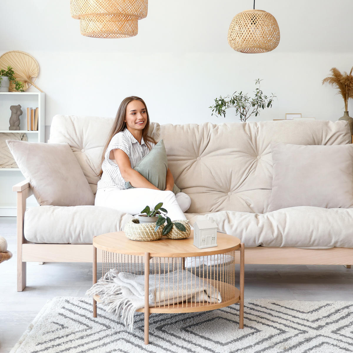 TEELICHTHAUS - Weiß, Keramik (12.5cm) - Relaxdays