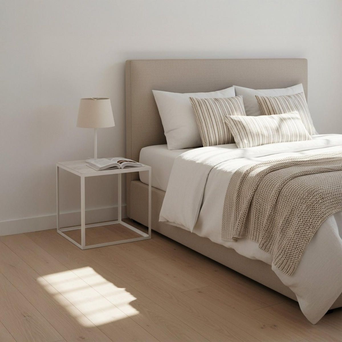 BEISTELLTISCH Brena Weiß 52 cm x 50 cm - Weiß, Holz (52/52/50cm)