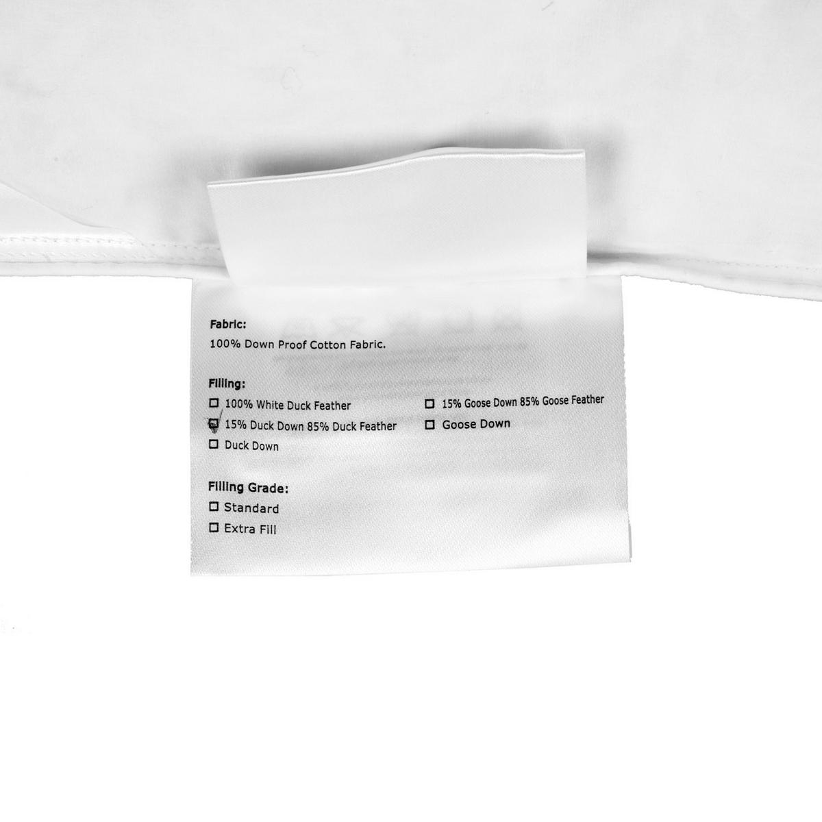 KOPFKISSEN 2er-Set Federn & Daunen 48/74 cm - Weiß, Textil (48/74cm) - Homescapes