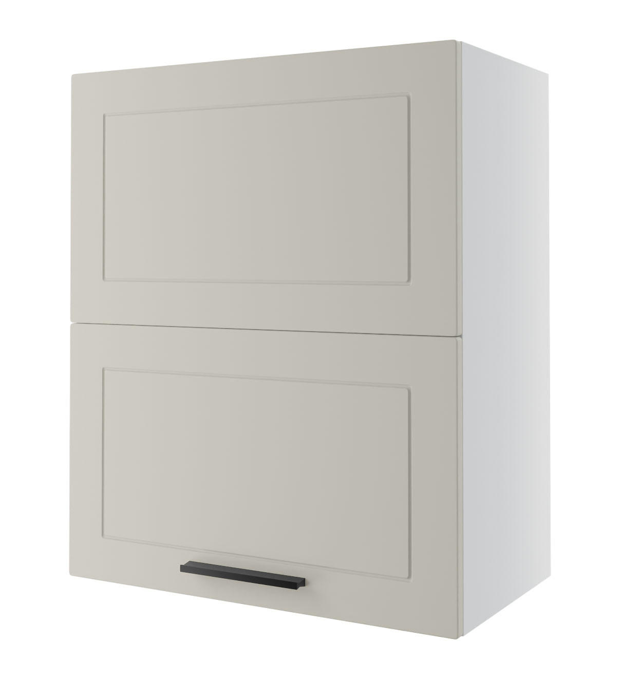 KÜCHENHÄNGESCHRANK Kvantum W8B/60 Vanille Matt / Weiß Matt 60 / 32,5 / 72cm - Creme/Weiß, Holz/Holzwerkstoff (60/72/32.5cm) - Feldmann-Wohnen