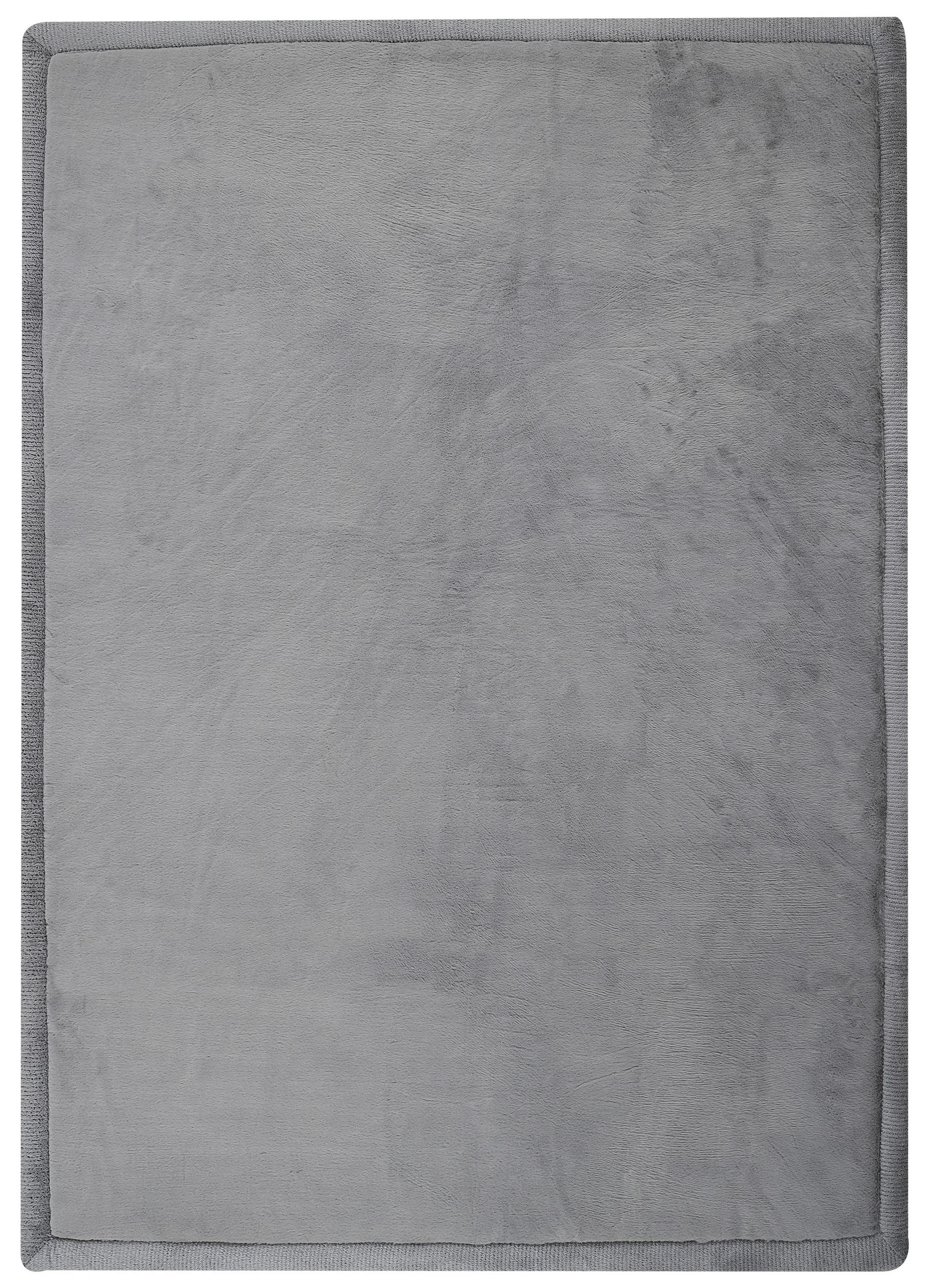 KINDERTEPPICH FLUFFIN dunkelgrau kuschelig waschbar 150/200 cm - Dunkelgrau, Textil (150/200cm) - Tapiso