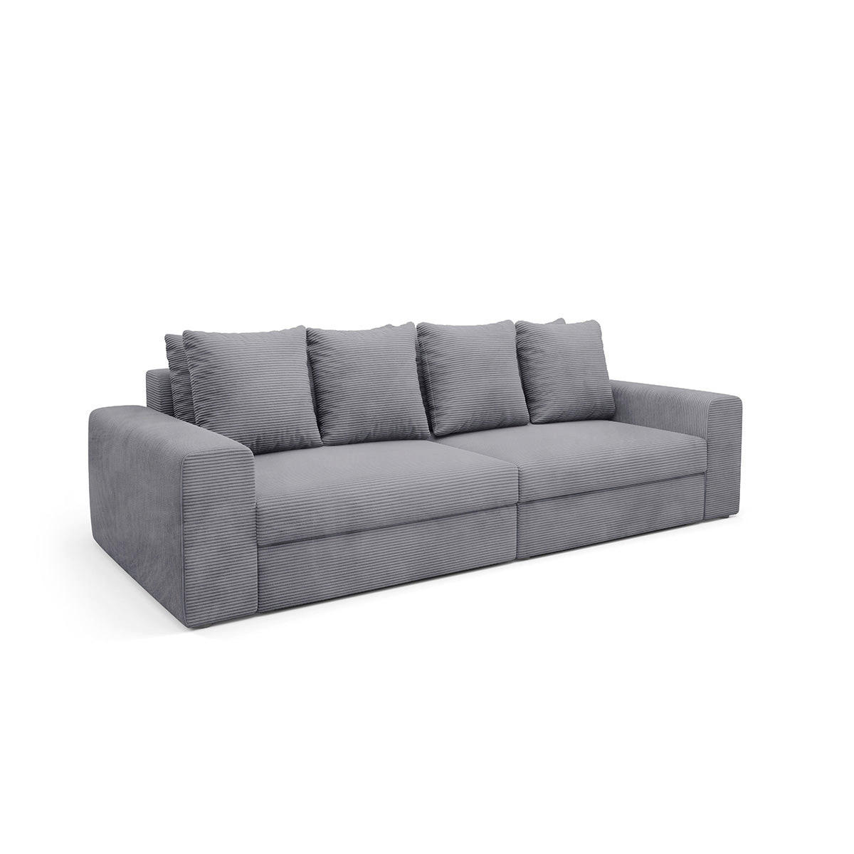 SOFA Paola 3 Sitzplätze Hellgrau - Hellgrau, Holz (272/86/120cm) - Petits-meubles