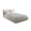 POLSTERBETT mit Bettkasten und Lattenrost 160x228 Creme - Perlmutt/Creme, Kunststoff/Textil (140/200cm) - Makamii