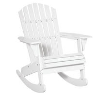 ADIRONDACK-GARTENSTUHL DE-08314 mit hoher, geneigter Rückenlehne Weiß - Weiß, Holz (94/97/77cm) - ComfortXL